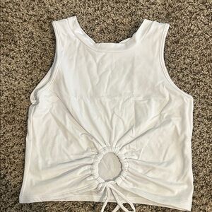 White Sleeveless Top